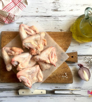 Les poulets de la Marquise - [surgelé] Ailes de poulet fermier bio "120 à 150 jours d'élevage" 1kg