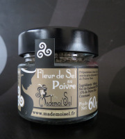 Le Panier à Poissons - Fleur De Sel Au Poivre 60g, 100% Sel De Guérande