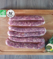 GAEC Côte Pardin - [SURGELE] 12 Saucisses de Boeuf BIO Race Aubrac