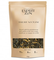 Esprit Zen - Thé Vert "Ballade Nocturne" - pêche - cerise - fraise - vanille - Sachet 100g