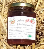 Les Jardins d'Abylone - BIO - Confiture de fraises rhubarbe bio