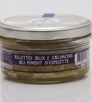 ONAKE - Le Fumoir du Pays Basque - Rillettes aux 2 Saumons au Piment d'Espelette - BIO