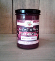 Le Domaine du Framboisier - Confiture allégée en sucre Framboise et Chocolat Blanc 250g