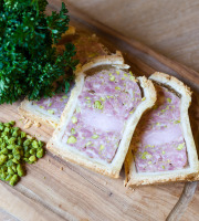 Ferme de Montchervet - Pâté en Croûte Pistaché X 2 Tranches, 230g