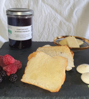 La Ferme du Montet - Confiture Extra de mûres framboises BIO - 220 g