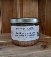 Gaec de Brette Vieille - Sauté de cabri à la moutarde à l'ancienne - 350g