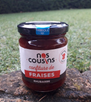 Nos cousins Conserverie - Confiture De Fraise - Rhubarbe 240g