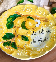 PASTA PIEMONTE - Assiette Fait Main "Citron de Menton"