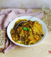 Ferme Caussanel - Tajine d'Agneau Potimarrons, Oignons et Pruneaux