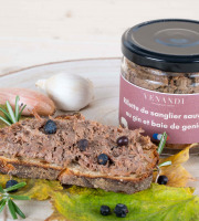 Venandi Sauvage par Nature - Rillette de sanglier sauvage au Gin et baie de Genièvre