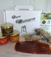 Pierre Matayron - COFFRET CADEAU Charcuterie "Pierre MATAYRON" - Porc Noir Gascon