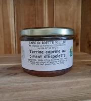 Gaec de Brette Vieille - Terrine caprine au piment d'Espelette AOP - 200g