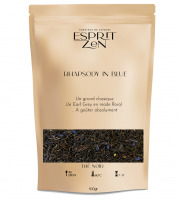 Esprit Zen - Thé Noir "Rhapsody in blue" - bergamote - fleurs bleues- Sachet 100g