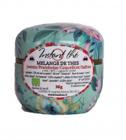 Le safran - l'or rouge des Ardennes - Mélange De Thés Bio Jasmin-framboise-coquelicot-safran, 30g, 20 Tasses