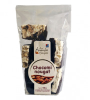 Les amandes et olives du Mont Bouquet - Chocomi-nougat 150 g (morceaux de nougat enrobés de chocolat noir)