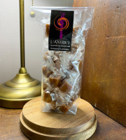 L'AMBR'1 Caramels et Gourmandises - Caramel Aux Noisettes Et Amandes - Sachet De 130g