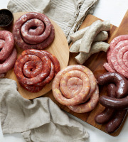 Ferme de Pleinefage - Assortiment Barbecue / Poêle de Saucisses, Merguez, Boudins et Andouillettes