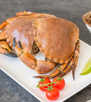 Ô'Poisson - Tourteau Cuit (crabe) - Pièce De 800g/1kg - Coupé En Deux