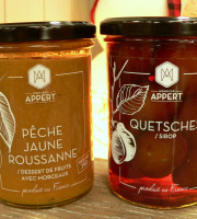 Monsieur Appert - Lot Pêche en dessert /Quetsche en sirop