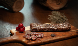 La Ferme du Pouzet - Saucisse sèche cochon bio tranchée - 100g