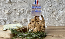 Ferme du Chat Blanc - Biscuits "Chat'Blés" Bleu de Chèvre et Romarin - 120g