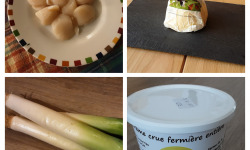 Gourmets de l'Ouest - St Jacques et fondue de poireaux - kit complet