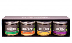 La Chikolodenn - Coffret cadeau 4 Houmous et caviar de légumes Bio La Chikolodenn