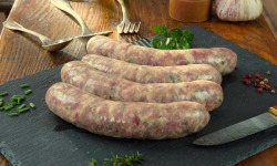 La Ferme du Chaudron - Saucisses Campagne de Porc BIO - 500 g