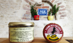 Ferme des Chèvres Brasseuses - Rillettes de canard nature - Pot de 200g