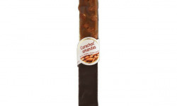 Les amandes et olives du Mont Bouquet - Carachoc amandes 100 g - Barre caramel tendre, chocolat noir et amandes