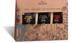 Epices Max Daumin - Coffret Poivres - Trilogie De Kampot (noir, Jaune, Rouge Bio & Igp)