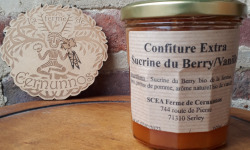 Ferme de Cernunnos - Confiture Extra de Sucrine du Berry / Mandarine / Vanille - 300g