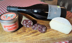 Charcuterie Mannei - Apéro au Porc Noir Corse, Patrimonio rouge et Fromage de Brebis au lait cru