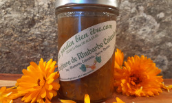 Gourmandises Créoles - Confiture Rhubarbe Calendula