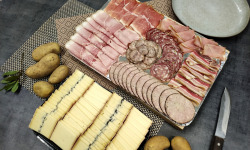 Ferme de la Mare - Plateau charcuterie avec raclette bio & morbier bio - 6 parts