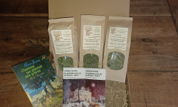 Domaine d'Auménie - Coffret cadeau "douceur littéraire" livre-tisane-chocolats