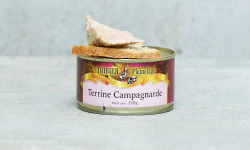 Ferme de Pleinefage - Terrine campagnarde porc et foie gras de canard - pot de 140g