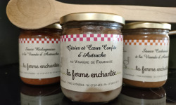 La Ferme Enchantée - Gésier et coeur confits d'autruche au vinaigre  de framboise