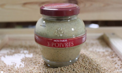 Domaine des Terres Rouges - Moutarde aux 3 Poivres 200 g