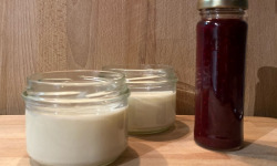 Le Jardin des Gallines - Panna cotta et son coulis de framboises bio