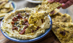 Graines Précieuses - Triangles De Galettes Spécial Houmous Au Zaahtar Et Au Thym Sauvage