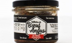 Des Hommes et des Boeufs - Rillettes de boeuf Angus au piment d'Espelette - 90 g