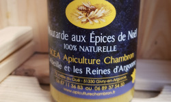 SCEA Apiculture Chambron L'Abeille et les reines d'Argonne - Moutarde au miel et épices de Noel