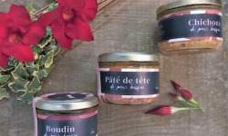 Ferme Arrokain - Lot apéro : boudin, pâté de tête et chichons de Porc Kintoa