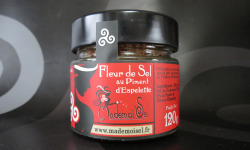 Le Panier à Poissons - Fleur De Sel Au Piment D'espelette 120g, 100% Sel De Guérande