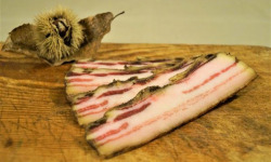 Charcuterie Mannei - Panzetta Fermière de Porc Noir Nustrale - Affinée 4/6 Mois - En Tranches