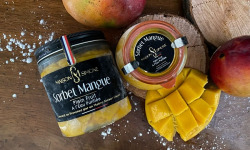 Maison Simone - Glaces au Lait de Bufflonne - Sorbet "Plein Fruit" Mangue à l'eau purifiée - 350g