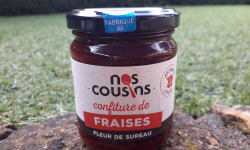 Nos cousins Conserverie - Confiture De Fraise - Infusion De Fleur De Sureau 240g