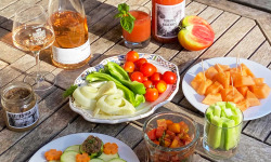 La Boite à Herbes - Panier Apéro : Fruits, Légumes et vin