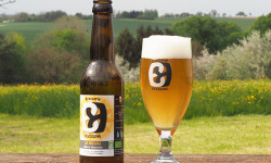 Micro brasserie Blessing - LA RIEUSE, bière blanche (bière de blé) de fermentation haute – 12x33cl